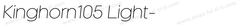 Kinghorn105 Light字体转换